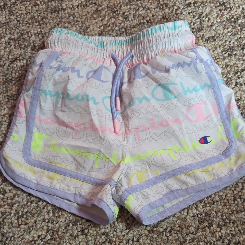 Champion Pastel Logo Print Shorts